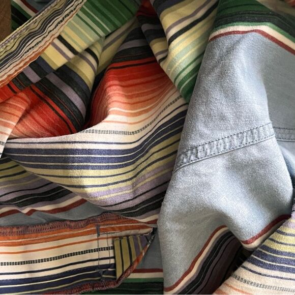 Ralph Lauren Polo Vertical Multi-Color Striped Swim Trunks/Boardshorts Size 38 - Picture 9 of 9